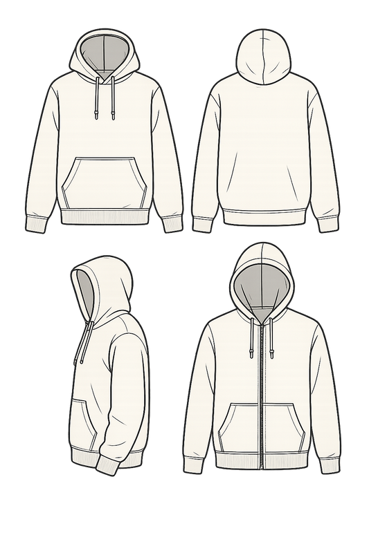 Clothing Mockup PSD – T-Shirt & Hoodie Editable Template for Designers