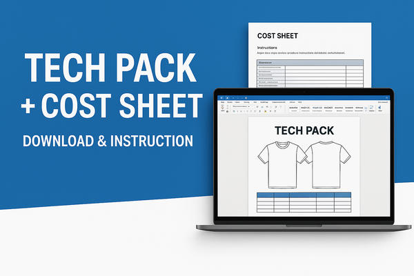 Tech Pack + Cost Sheet Template – Editable Download with Instructions (Digital File)