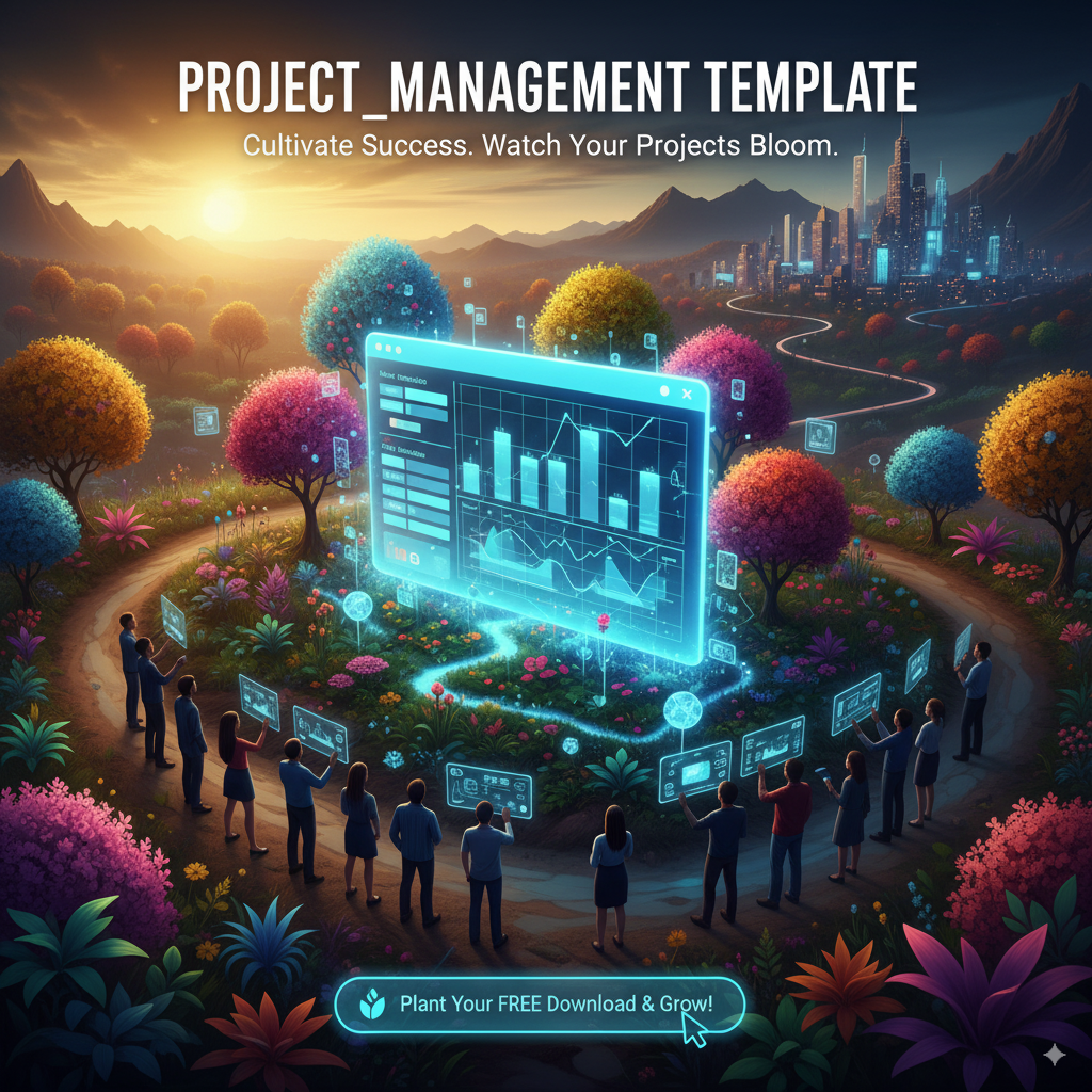 Project Management Excel Template | Task & Timeline Planner Spreadsheet (XLSX)