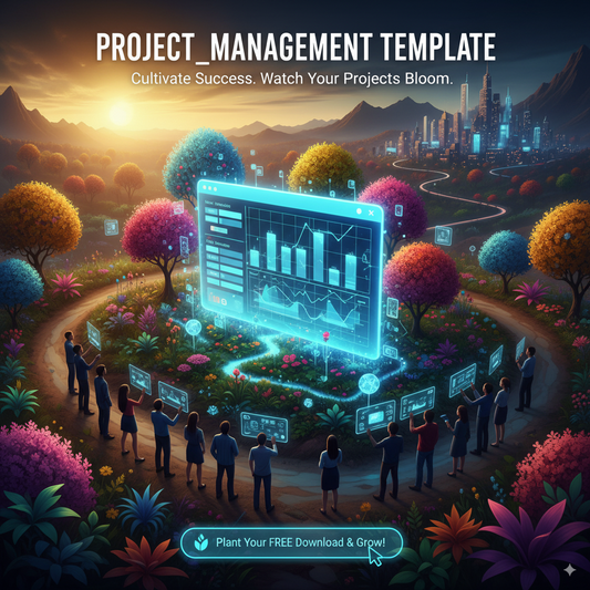 Project Management Excel Template | Task & Timeline Planner Spreadsheet (XLSX)